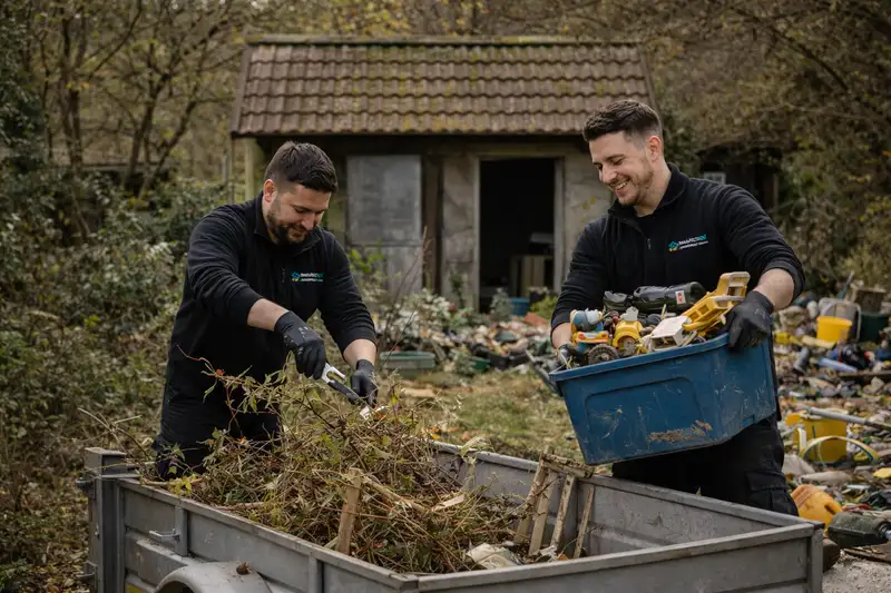 Gartenräumung in Oberösterreich – Demontage eines alten Gartenhauses